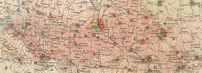 Atlas of Ukraine and Adjoining Countries. Map 11 Nationalities and Religions, Lviv 1937. COLL.S/T K.213